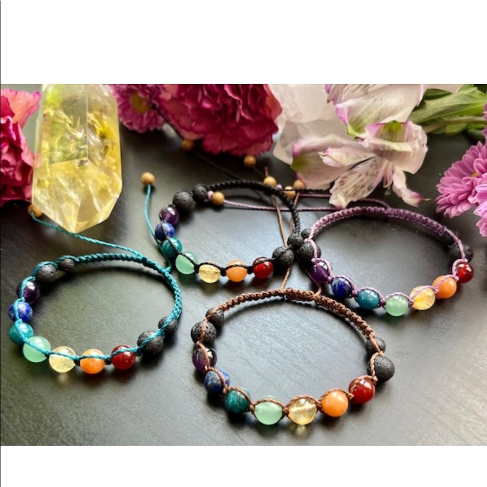 Chakra Macrame Bracelet